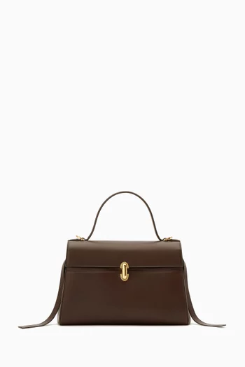 Small Soft Symmetry Top-handle Bag in Calf Leather