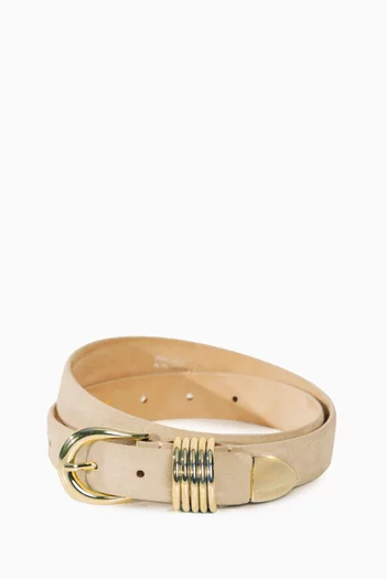Hollyhock Belt in Suede