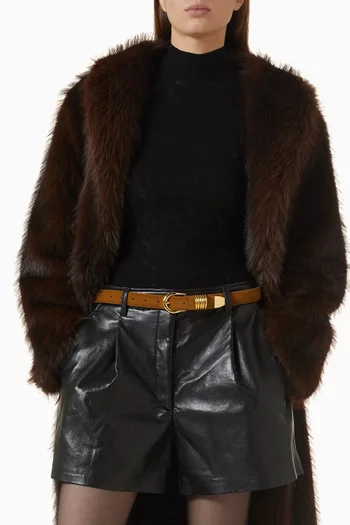 Hollyhock Belt in Suede