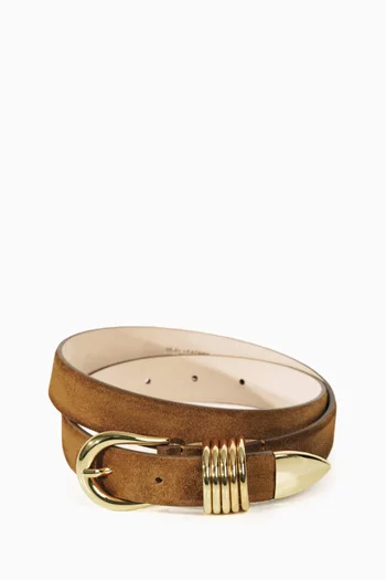 Hollyhock Belt in Suede