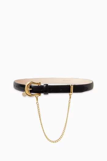 Luzia Chain Belt in Leather
