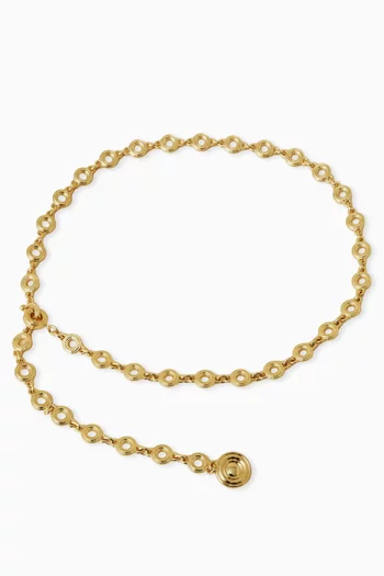 Elysees Chain Belt in 24kt Gold-plated Metal