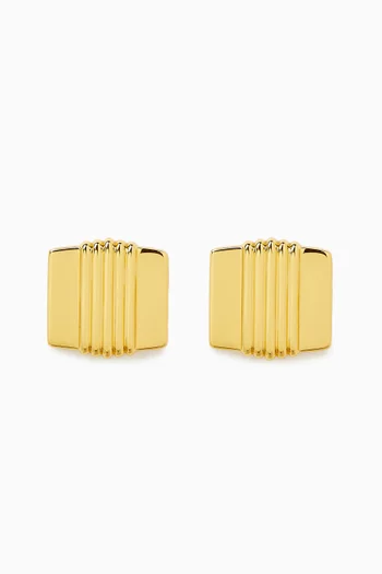 Elysees Stud Earrings in Gold Vermeil