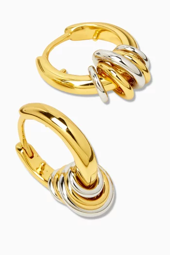 Revenge Hoops in Gold-vermeil & Silver