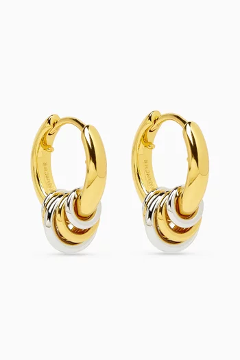 Revenge Hoops in Gold-vermeil & Silver