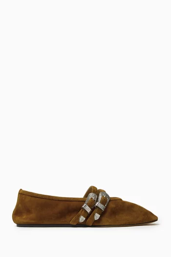 Ballet Claudia Slippers in Suede