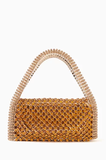 Rachele La Grande Crystal-embellished Bag in Satin