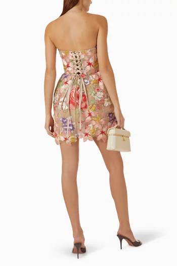 Floral 3D Jasmine Maraya Mini Dress