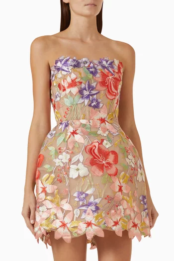 Floral 3D Jasmine Maraya Mini Dress