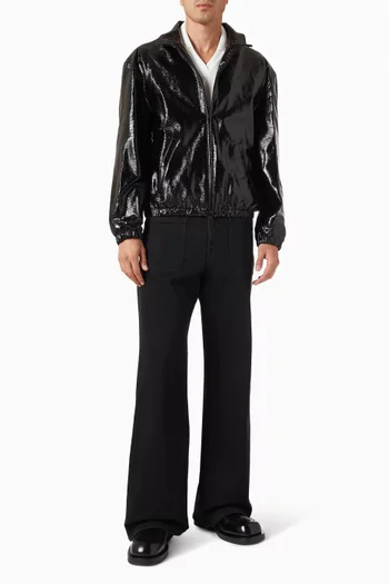 Glossy Zipped Coat