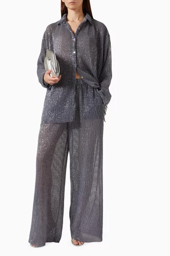 La Musique Sequine-embellished Shirt