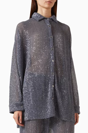 La Musique Sequine-embellished Shirt