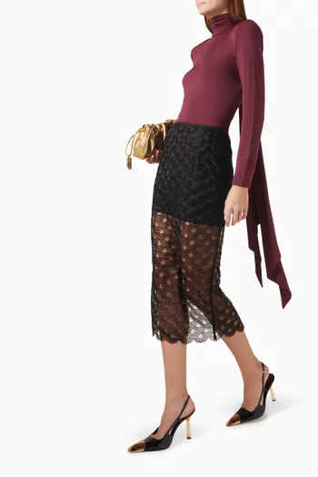 Scarf Top in Viscose Blend