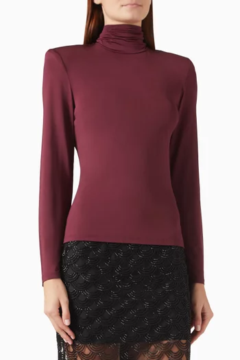 Scarf Top in Viscose Blend
