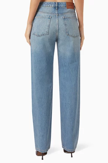 High-rise Jeans in Organic Cotton Denim