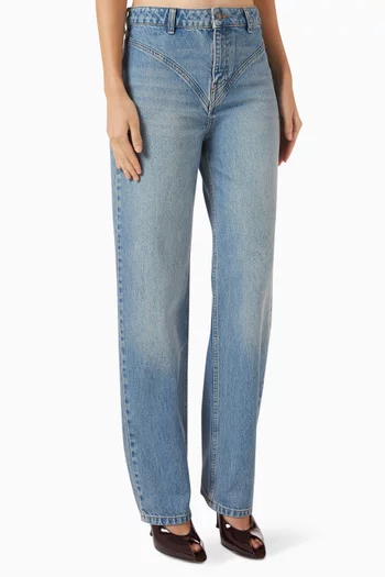 High-rise Jeans in Organic Cotton Denim