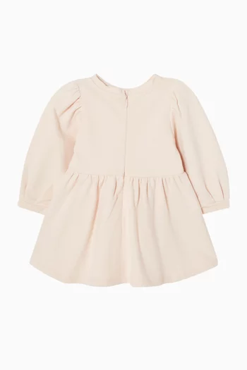 Logo Dress in Cotton