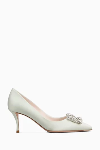 Efflorescence 65 Pumps in Satin