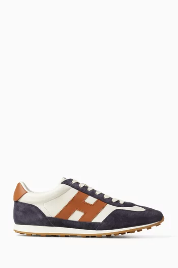 Athletic Sneakers in Suede & Leather