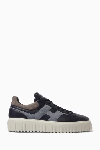 H-Stripes Sneakers in Suede & Leather