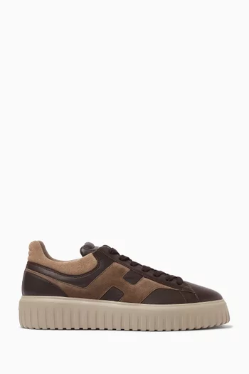 H-Stripes Sneakers in Suede & Leather
