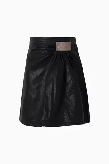 Skirt in Faux Leather