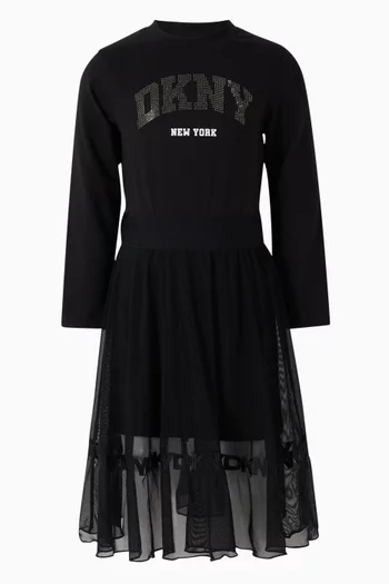 Flared Skirt in Mesh