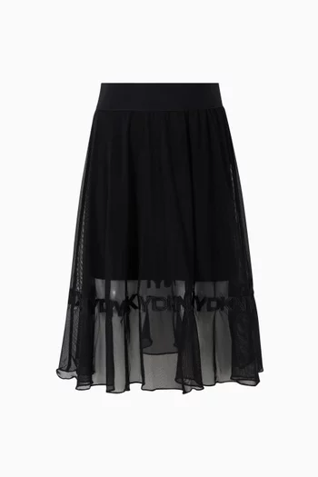 Flared Skirt in Mesh
