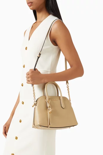 Freddie Medium Handbag in Grained Leather