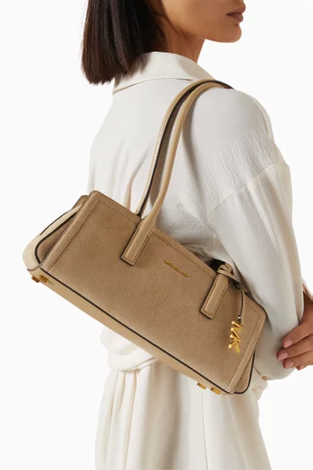 Small Laila Shoulder Bag in Suede
