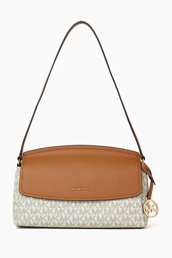 Medium Pochette Shoulder Bag in Logo Canvas