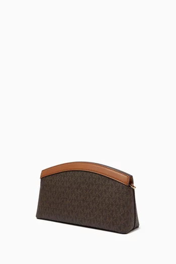 Small Dome Chain Crossbody Bag in Signature Canvas