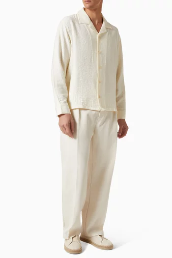 Textured Shirt in Nylon-blend