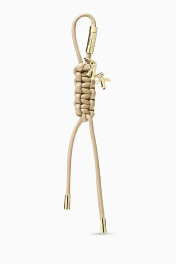 Braided Bag Charm in Gold-tone