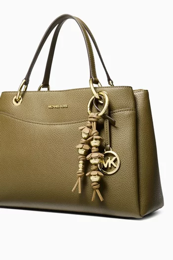 Floral Embellished Bag Charm