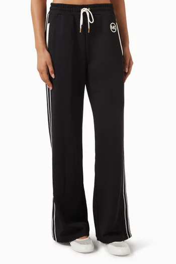 Contrast Track Pants in Piqué