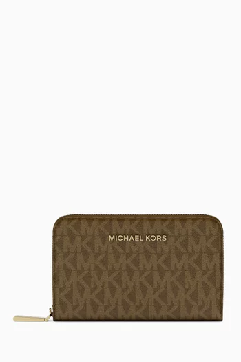 Small Card Case in Logo Canvas