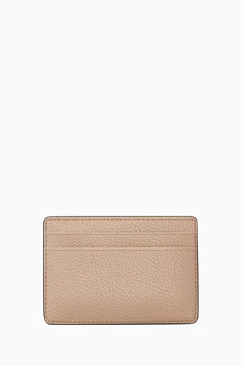 Card Case in Pebbled Leather