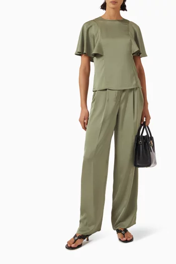 Cape-sleeve Top