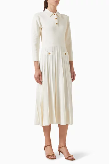 Polo Flare Midi Dress