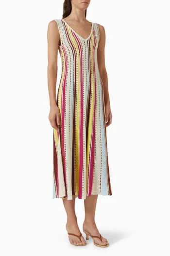 Velmira Midi Dress in Cotton-blend
