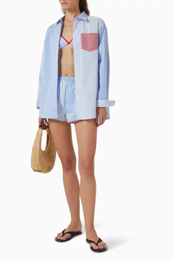 Avril Button-down Shirt in Cotton Poplin