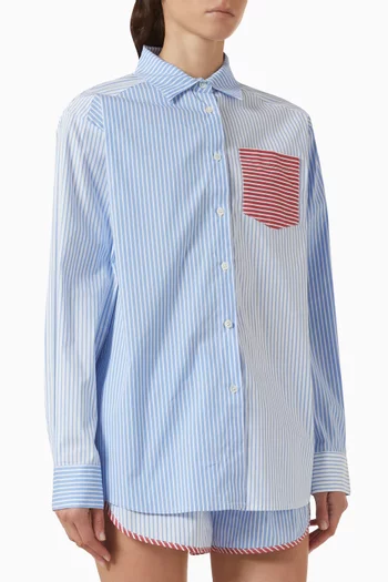 Avril Button-down Shirt in Cotton Poplin