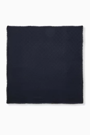 Kenzogram Square Scarf in Silk Blend