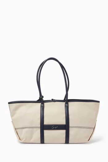 Kenzo Utility Reversible Shoulder Bag in Canvas & Leather