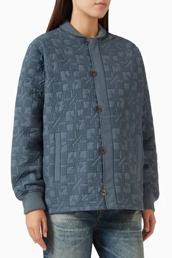 KENZOgram Quilted Jacket in Nylon