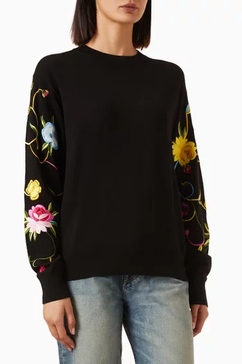 Wildflower Sweater in Wool-silk