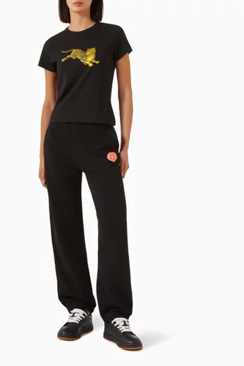 Jumping Tiger T-shirt in Cotton