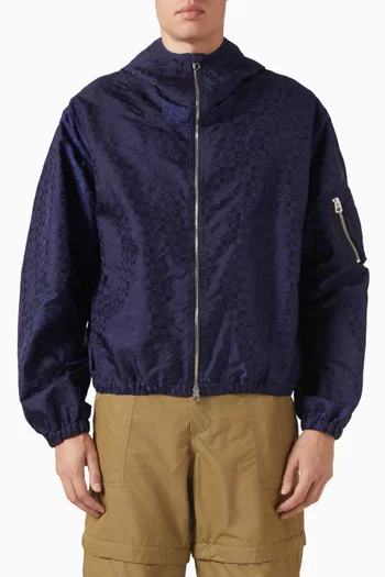KENZOgram Short Windbeaker in Nylon