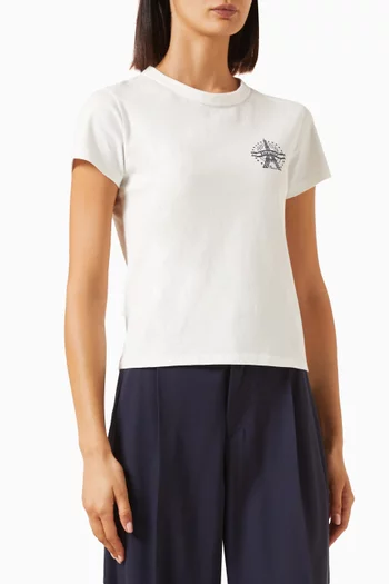 Eiffel Tower Design T-shirt in Jersey